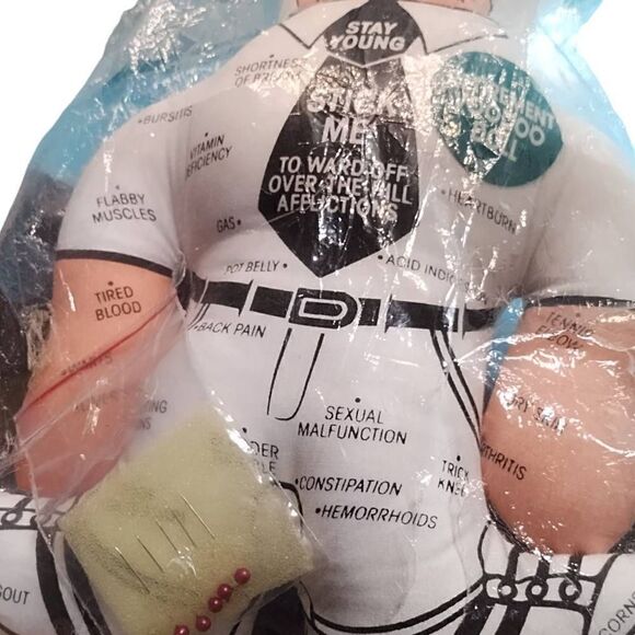 Retirement Voodoo 14" Plush Doll with Pins New in Pkg - Picture 5 of 5